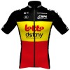 Set Fietsshirt + Korte Koersbroek 2024 Lotto Dstny Geel